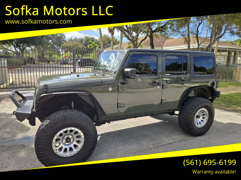2015 Jeep Wrangler Unlimited for sale at Sofka Motors LLC in Pompano Beach FL