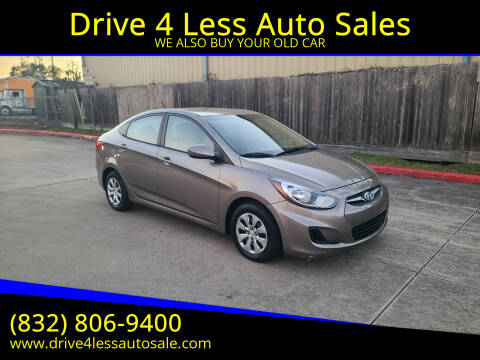 2013 Hyundai Accent for sale at Drive 4 Less Auto Sales in Houston TX