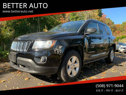 2014 Jeep Compass for sale at BETTER AUTO in Attleboro MA
