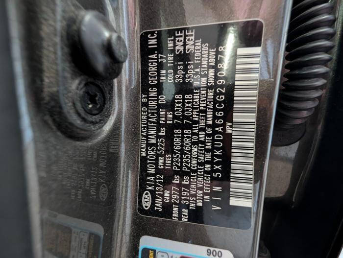 2012 Kia Sorento EX
