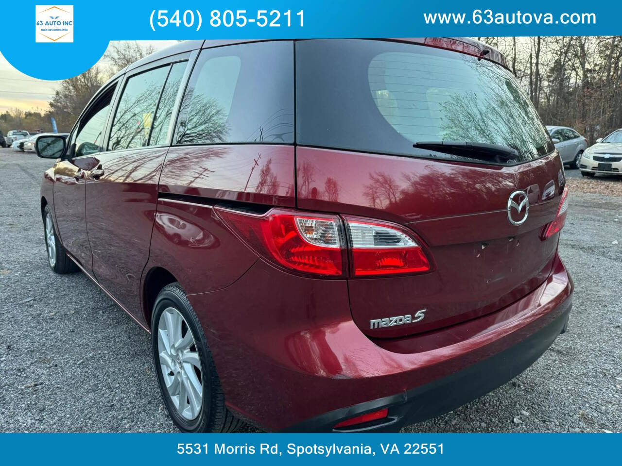 2012 Mazda Mazda5 for sale at 63 Auto Inc in Spotsylvania, VA