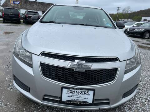 2013 Chevrolet Cruze for sale at Ron Motor Inc. in Wantage NJ