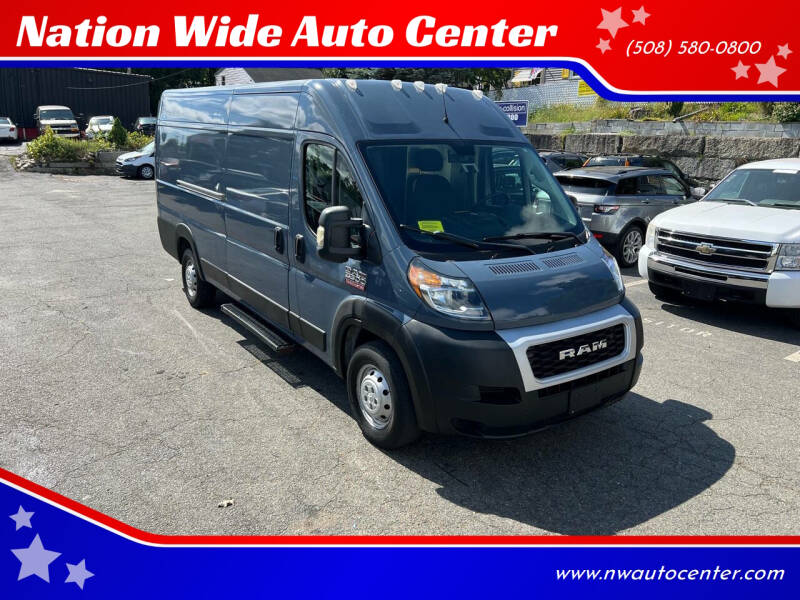 2019 RAM ProMaster for sale at Nation Wide Auto Center in Brockton MA