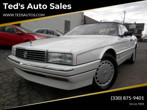 1991 Cadillac Allante for sale at Ted's Auto Sales in Louisville OH
