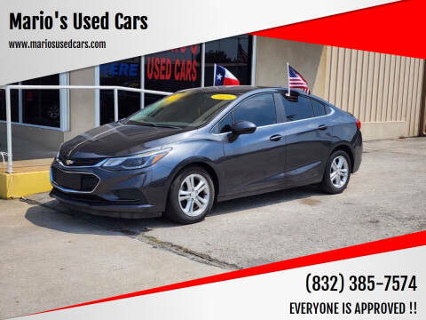 2016 Chevrolet Cruze for sale at Mario's Used Cars in Houston TX