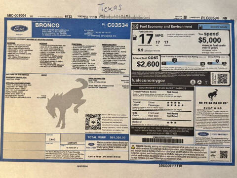 2023 Ford Bronco Wildtrak Advanced
