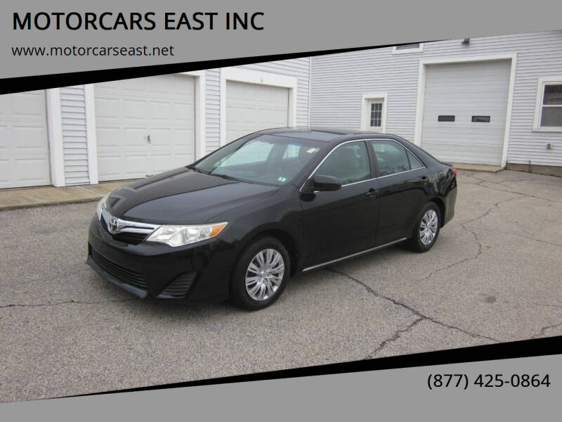 2012 Toyota Camry for sale at MOTORCARS EAST INC in Derry NH