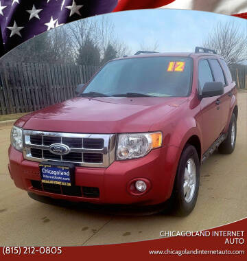 2012 Ford Escape for sale at Chicagoland Internet Auto - 410 N Vine St New Lenox IL, 60451 in New Lenox IL