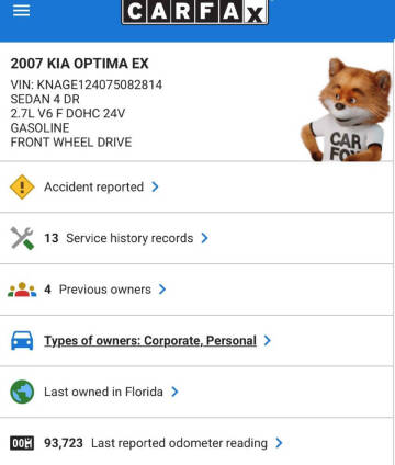 2007 Kia Optima EX