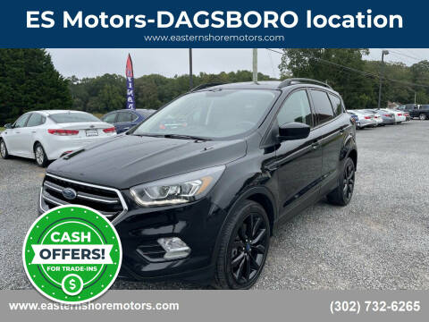 2019 Ford Escape for sale at ES Motors-DAGSBORO location in Dagsboro DE