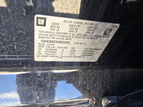 2016 GMC Yukon XL SLT