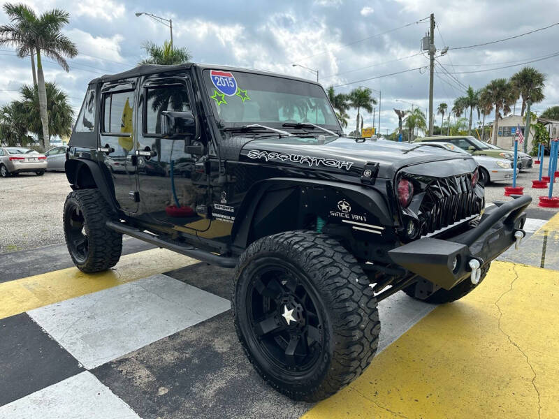 Used 2015 Jeep Wrangler Unlimited Sport with VIN 1C4BJWDG2FL589110 for sale in Melbourne, FL