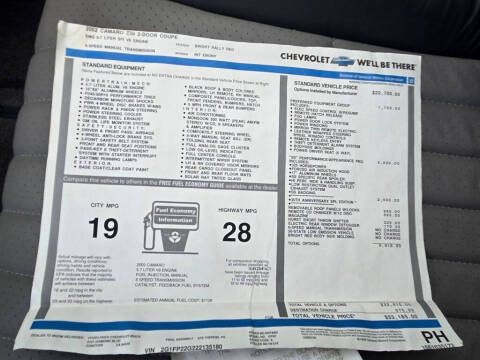 2002 Chevrolet Camaro Z28