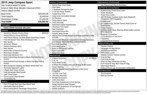 2019 Jeep Compass Sport