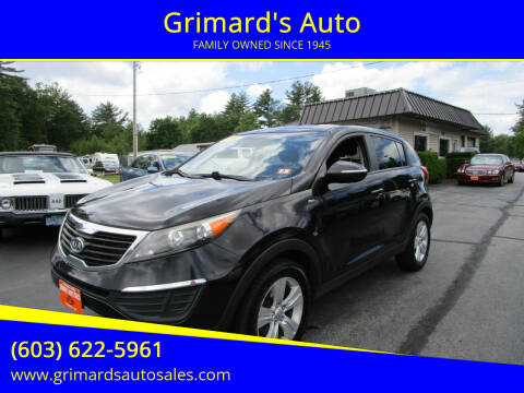 2012 Kia Sportage for sale at Grimard's Auto in Hooksett NH
