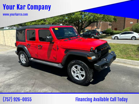 2019 Jeep Wrangler Unlimited for sale at Your Kar Company in Norfolk VA