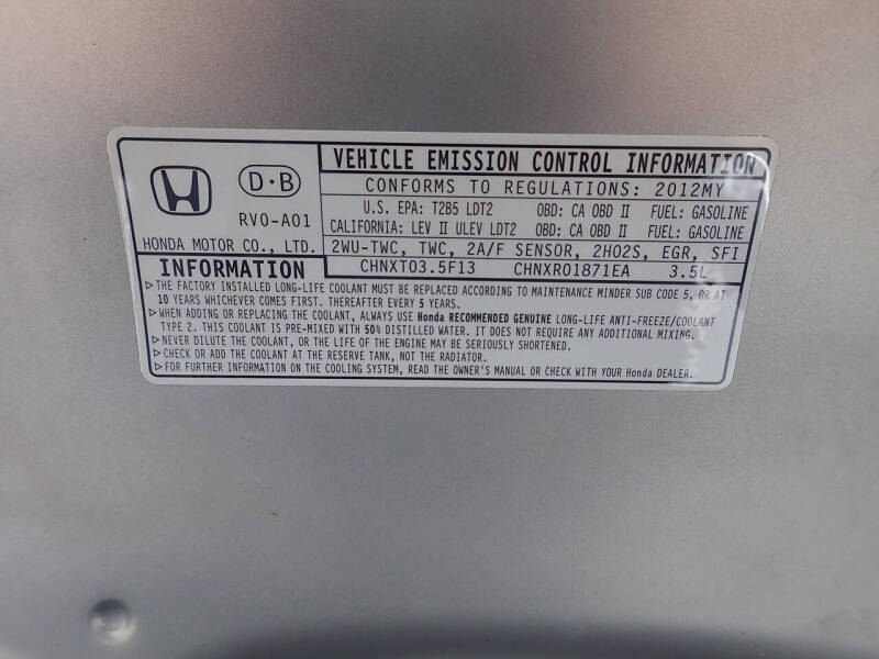 2012 Honda Odyssey EX-L w/DVD