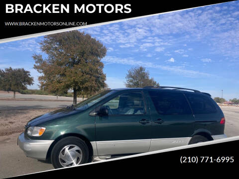 2000 Toyota Sienna for sale at BRACKEN MOTORS in San Antonio TX