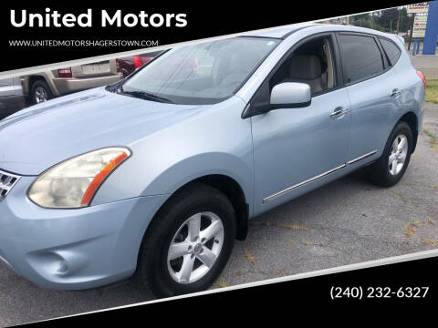 2013 Nissan Rogue for sale at United Motors in Hagerstown MD