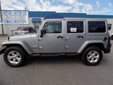 2013 Jeep Wrangler Unlimited for sale at Pro-Motion Motor Co in Lincolnton NC