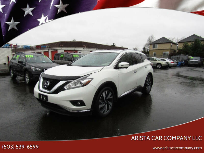 2018 Nissan Murano for sale at ARISTA CAR COMPANY LLC in Portland OR