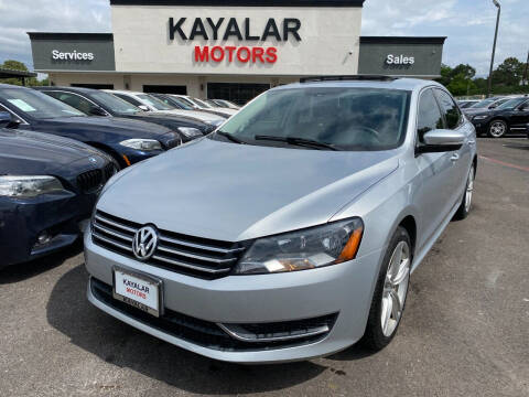 2014 Volkswagen Passat for sale at KAYALAR MOTORS in Houston TX