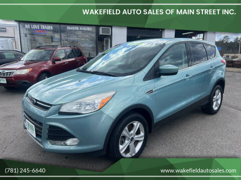 2013 Ford Escape for sale at Wakefield Auto Sales of Main Street Inc. in Wakefield MA