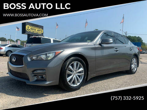 2016 Infiniti Q50 for sale at BOSS AUTO LLC in Norfolk VA