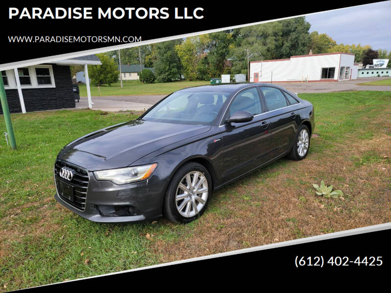 2014 Audi A6 for sale at PARADISE MOTORS LLC in Cambridge MN