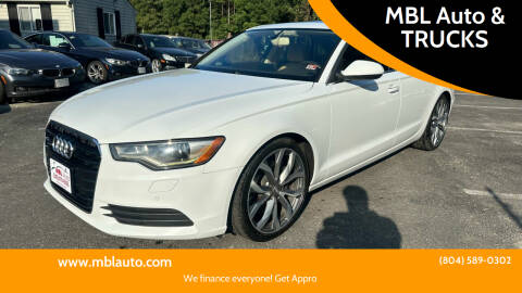 2014 Audi A6 for sale at MBL Auto & TRUCKS in Woodford VA