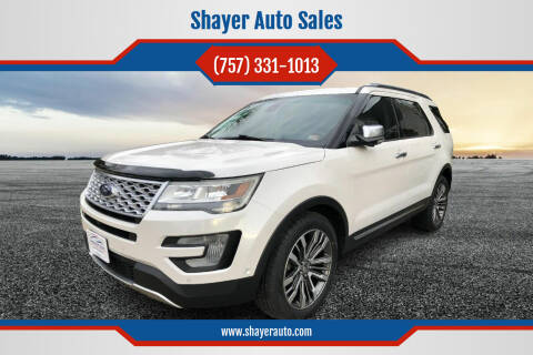 2017 Ford Explorer for sale at Shayer Auto Sales in Cape Charles VA