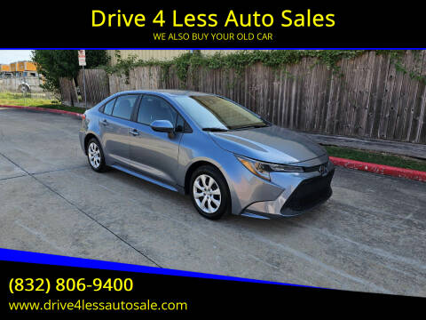 2022 Toyota Corolla for sale at Drive 4 Less Auto Sales in Houston TX