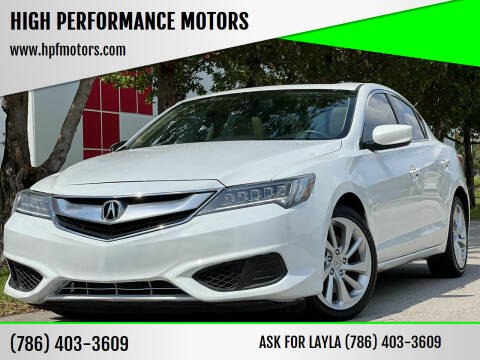 2017 Acura ILX for sale at HIGH PERFORMANCE MOTORS in Hollywood FL