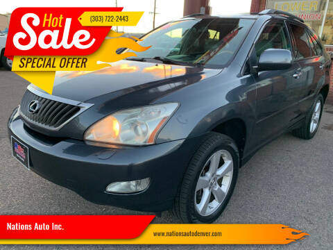 2008 Lexus RX 350 for sale at Nations Auto Inc. in Denver CO