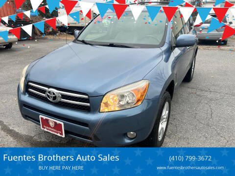 2008 Toyota RAV4 for sale at Fuentes Brothers Auto Sales in Jessup MD