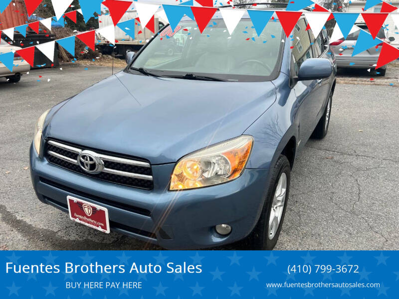 2008 Toyota RAV4 for sale at Fuentes Brothers Auto Sales in Jessup MD