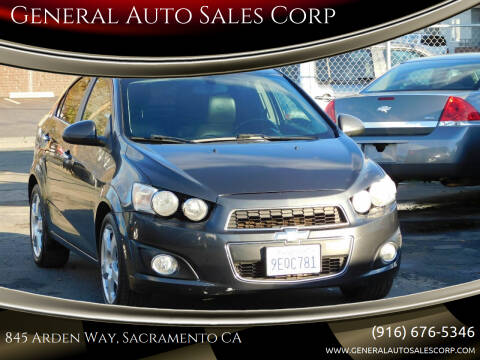 2016 Chevrolet Sonic for sale at General Auto Sales Corp in Sacramento CA