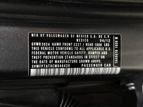 2012 Volkswagen Beetle 2.5L PZEV