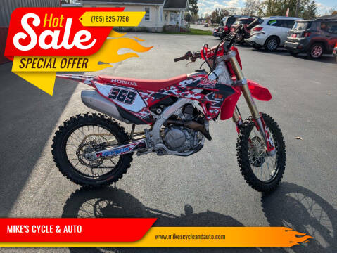 2022 Honda CRF 450 for sale at MIKE'S CYCLE & AUTO in Connersville IN