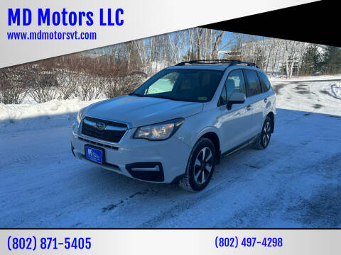 2018 Subaru Forester for sale at MD Motors LLC in Williston VT