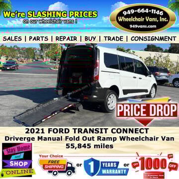 2021 Ford Transit Connect for sale at Wheelchair Vans Inc in Laguna Hills CA