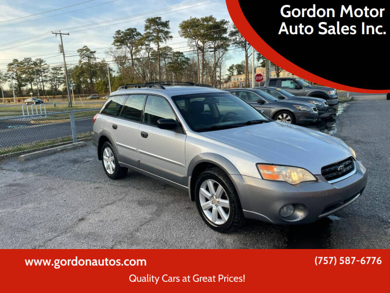 2007 Subaru Outback for sale at Gordon Motor Auto Sales Inc. in Norfolk VA