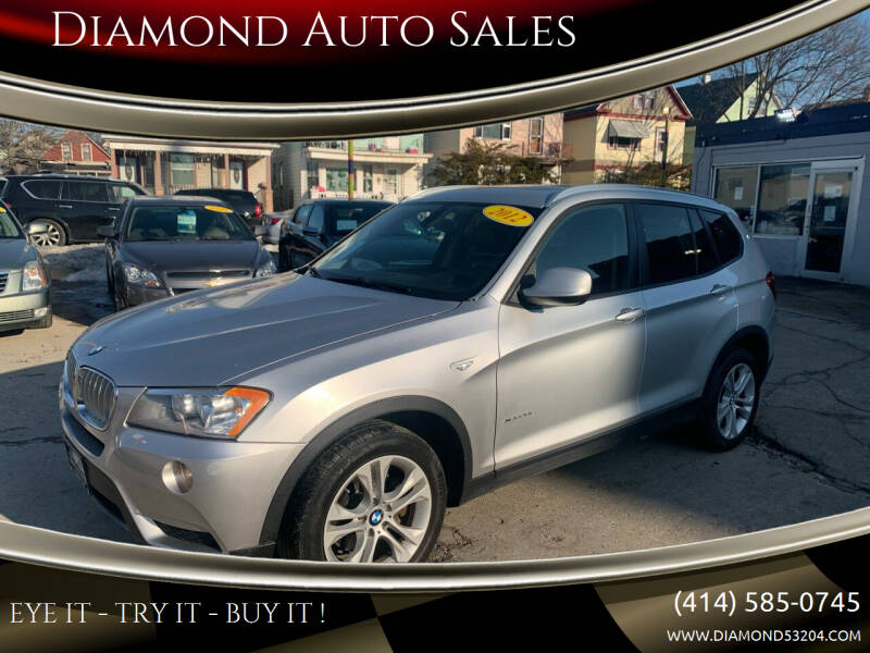 2012 BMW X3 for sale at DIAMOND AUTO SALES LLC in Milwaukee WI
