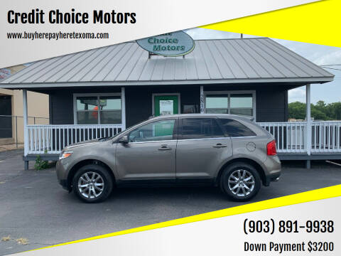2013 Ford Edge for sale at Credit Choice Motors in Sherman TX