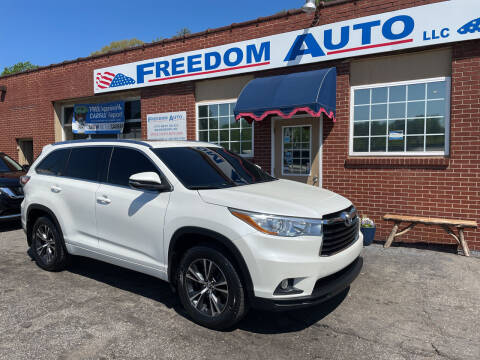 2016 Toyota Highlander for sale at FREEDOM AUTO LLC in Wilkesboro NC