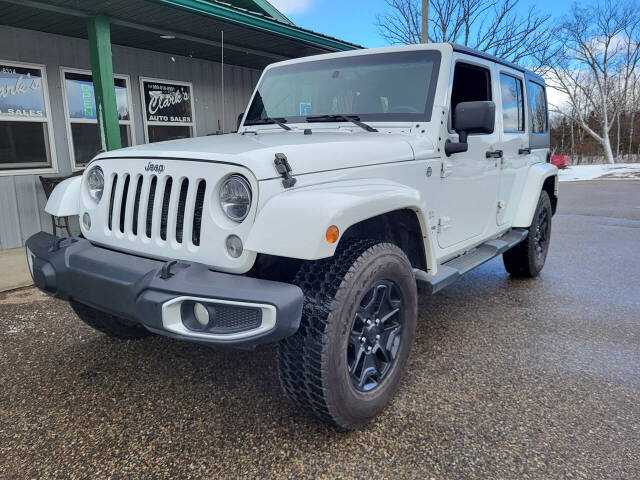 2015 Jeep Wrangler Unlimited for sale at Clarks Auto Sales Inc in Lakeview, MI