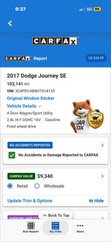 2017 Dodge Journey SE