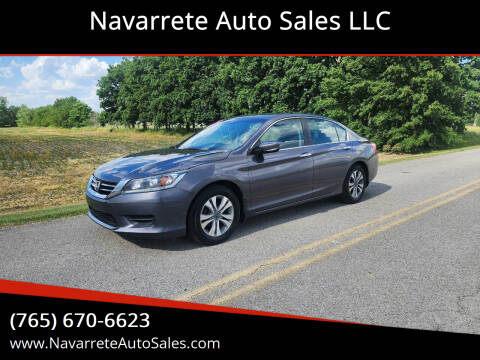 2014 Honda Accord for sale at Navarrete Auto Sales LLC in Frankfort IN
