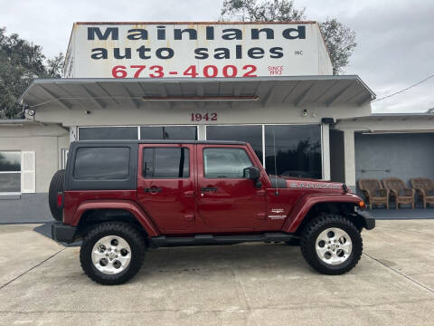 2010 Jeep Wrangler Unlimited for sale at Mainland Auto Sales Inc in Daytona Beach FL