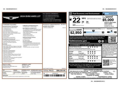 2024 Genesis GV80 2.5T